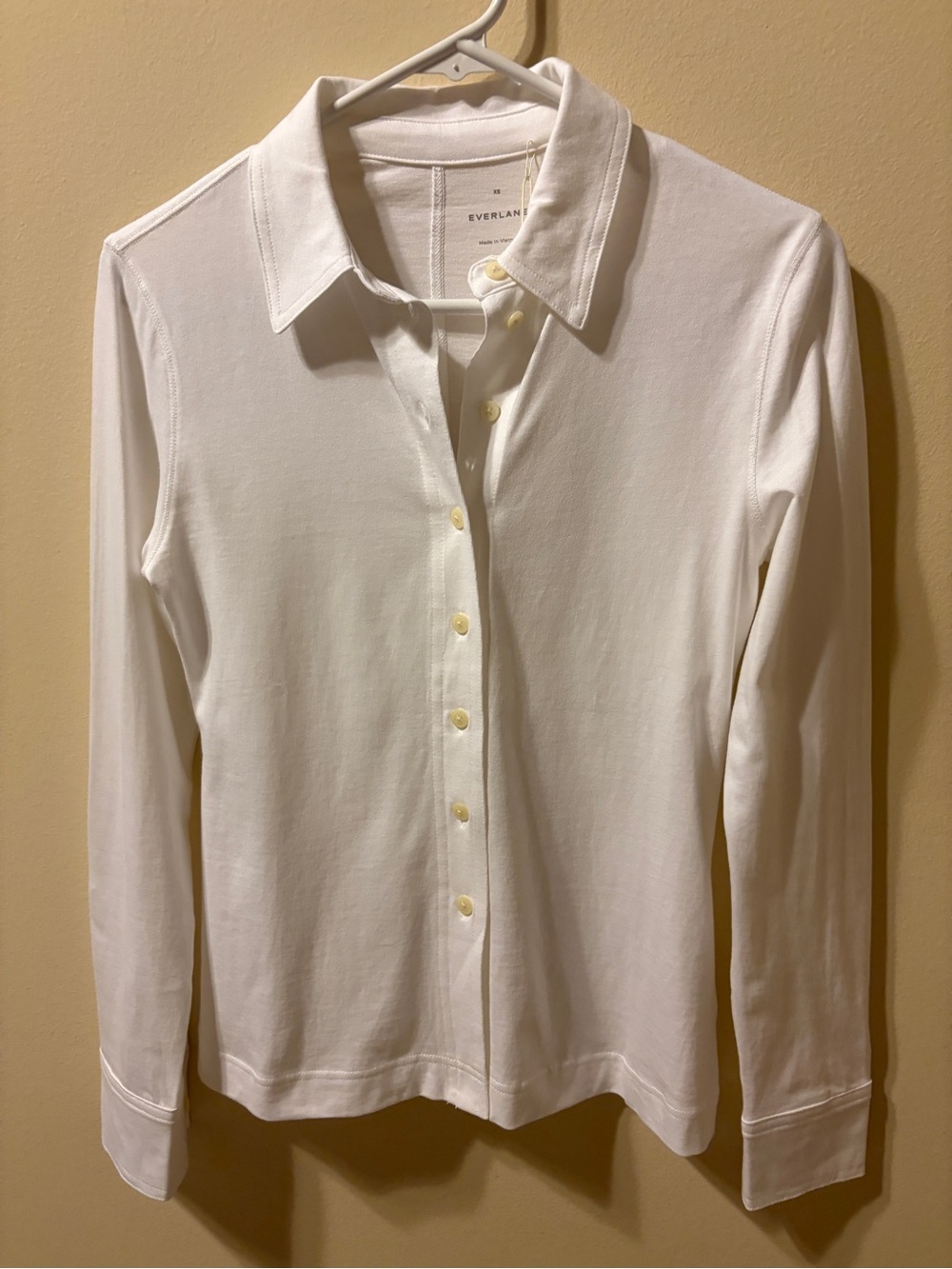 Everlane White Cotton Button Down Shirt Sz XS NWT